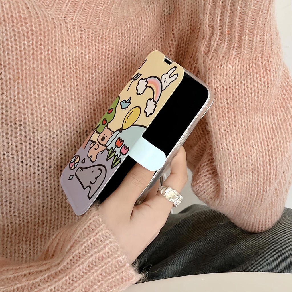 Ốp Điện Thoại Silicon tpu Mềm Trong Suốt Họa Tiết Hoạt Hình Chống Sốc Cho iPhone 14 13 12 11 PRO MAX