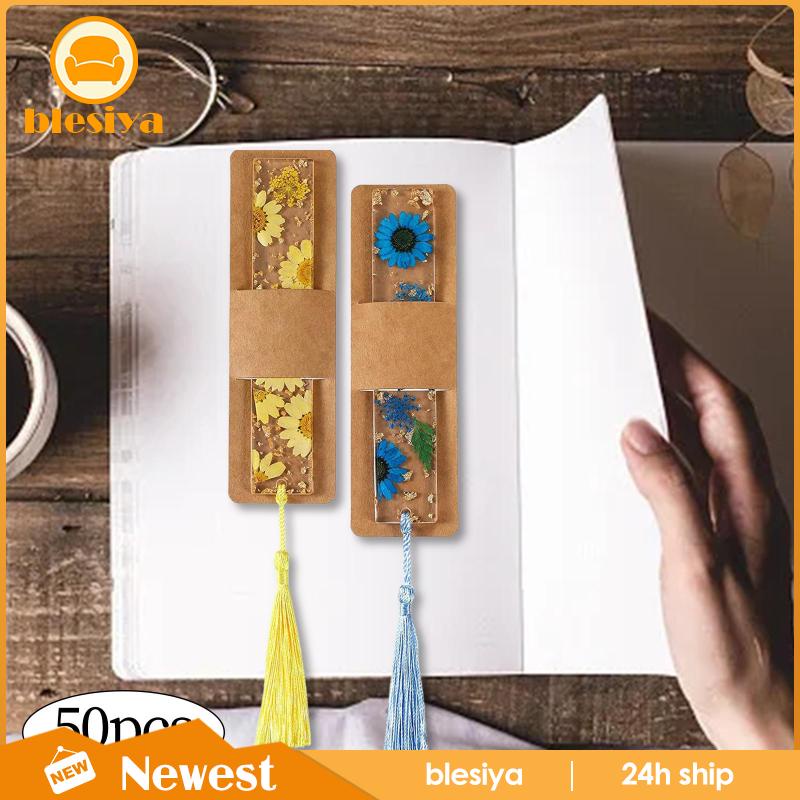 Set 50 Kẹp Đánh Dấu Trang Sách Màu Đen Trang Trí Phong Cách Doanh Nhân