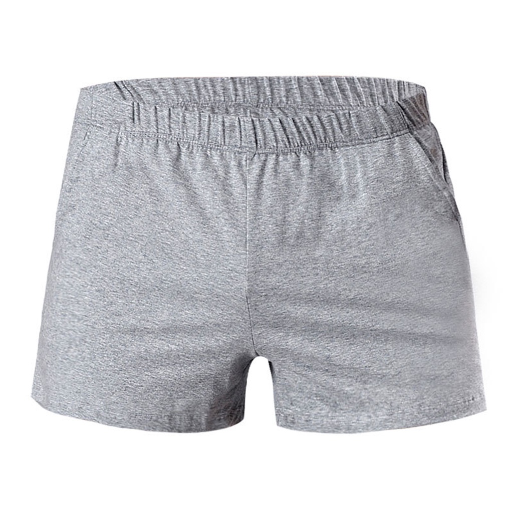 Ga Soutong Quần Lót Boxer Lưng Thun Dáng Rộng Thoải Mái Có Túi Bên Hông Màu Trơn Cho Nam Mặc Trong