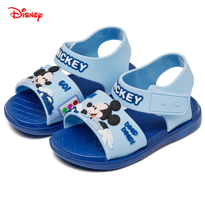 Xăng đan Đế Mềm Chống Trượt Thoáng Khí Không Thấm Nước In Hình Mickey Disney Dành Cho Bé Trai