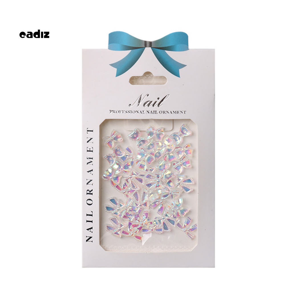 Túi 30 Phụ Kiện Trang Trí Móng Tay Hình Nơ 3D Nhiều Màu Sắc