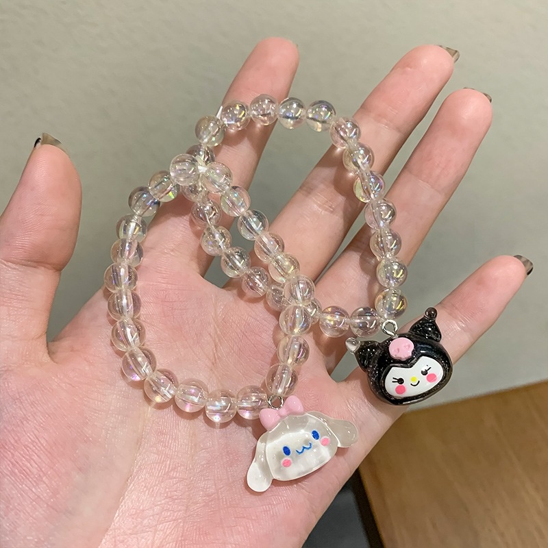 Sanrio Vòng Tay Dạng Cuộn Tròn Trong Suốt Nhiều Màu Lấp Lánh