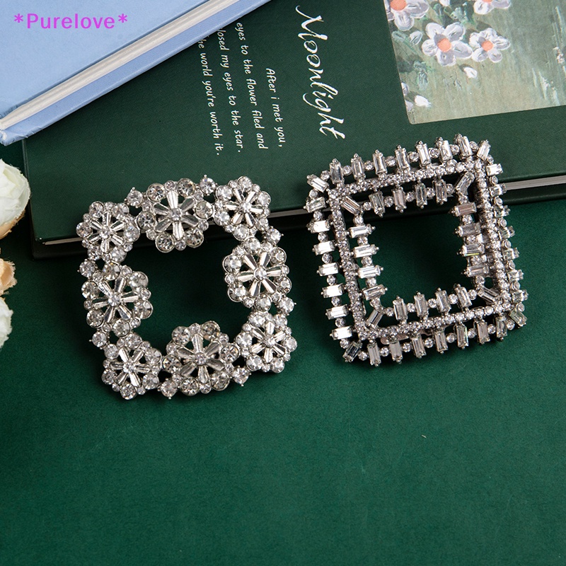 1 Phụ Kiện Kẹp Giày Đính Đá Lấp Lánh Dành Cho Cô Dâu Mới