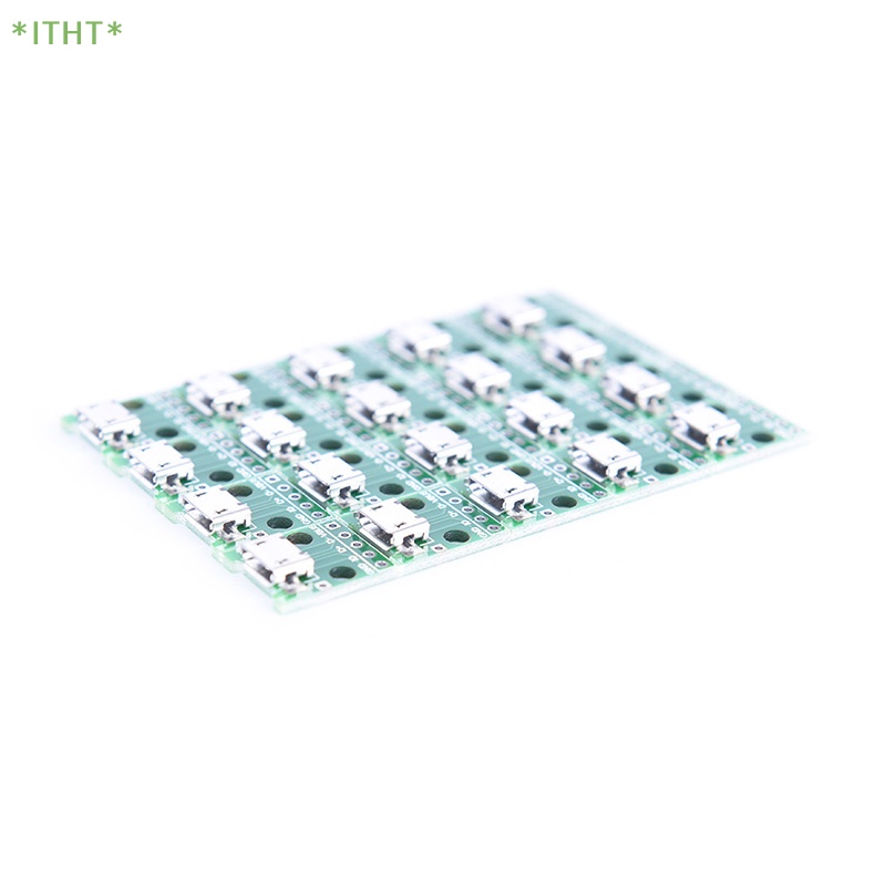 Set 20 Bảng Mạch Chuyển Đổi micro usb Sang DIP 2.54mm 5-pin Mới