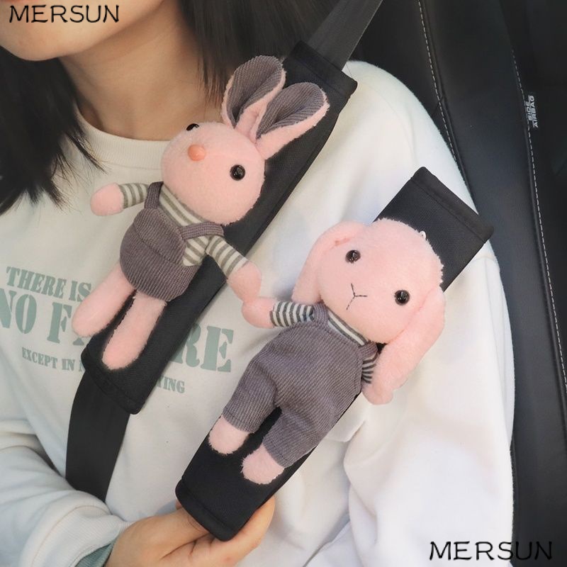 Vỏ Bọc Dây Đai An Toàn Hình Búp Bê Hoạt Hình Dễ Thương Sáng Tạo Trang Trí Nội Thất Xe Hơi W6IM