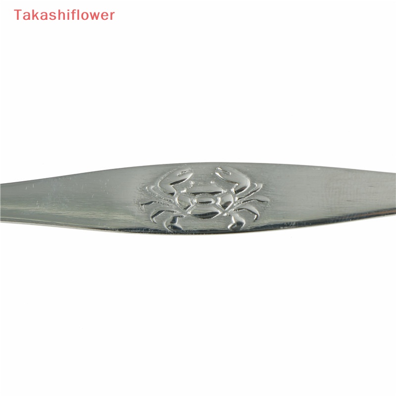 (Takashiflower) Nĩa Ăn Trái Cây Hình Cua Biển Bằng Thép Không Gỉ