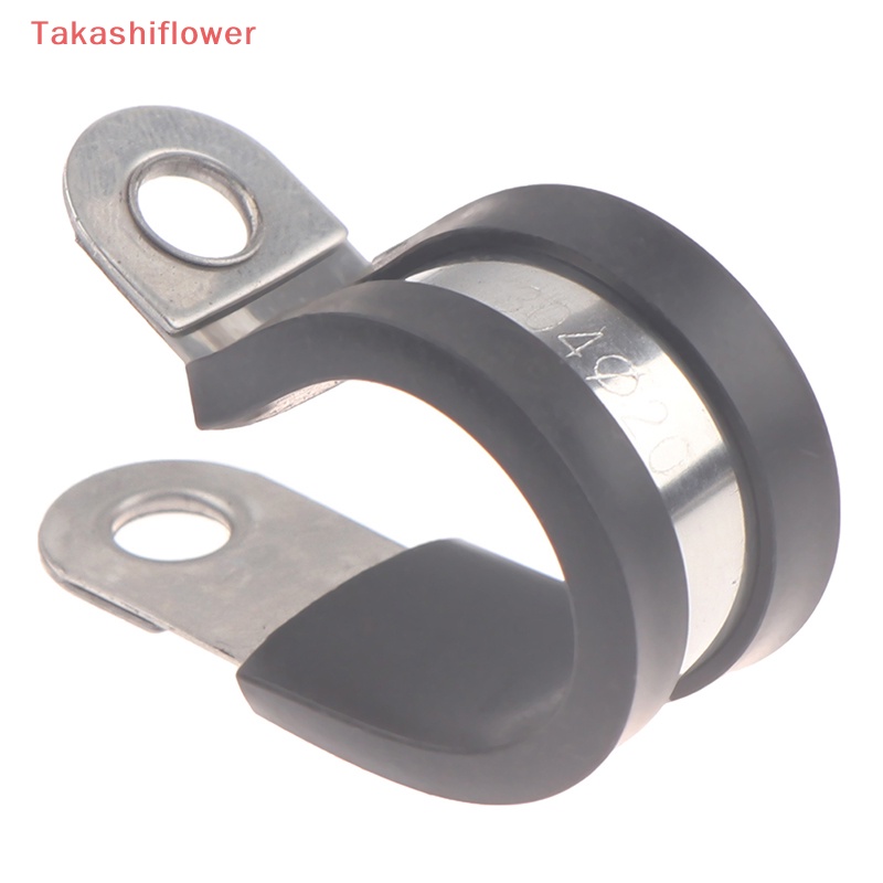 Set 2 Kẹp Ống Cao Su Bằng Thép Không Gỉ 304 Cao Cấp