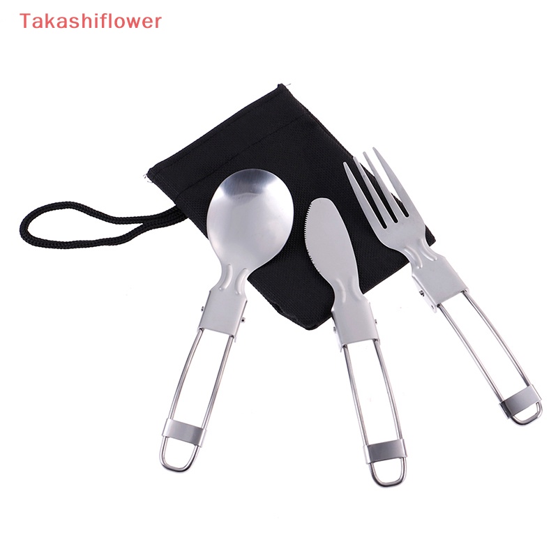 1 Bộ Muỗng Nĩa Du Lịch Gấp Gọn Tiện Lợi