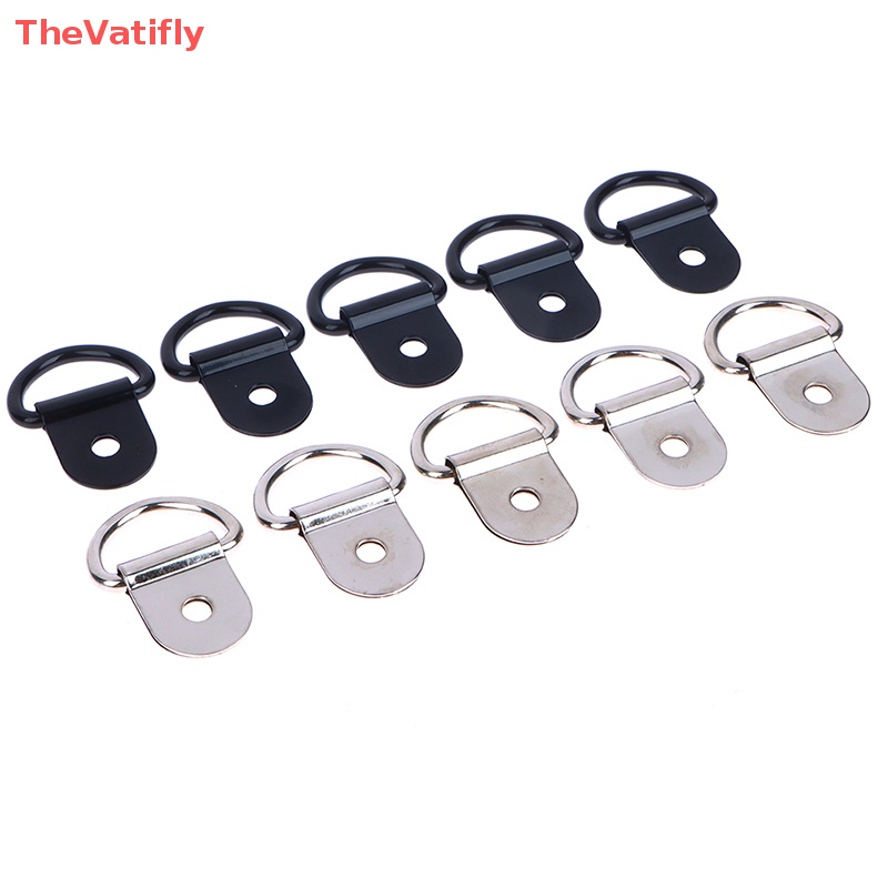 Set 10 Móc Kéo Dây Hình Chữ D Bằng Thép Không Gỉ