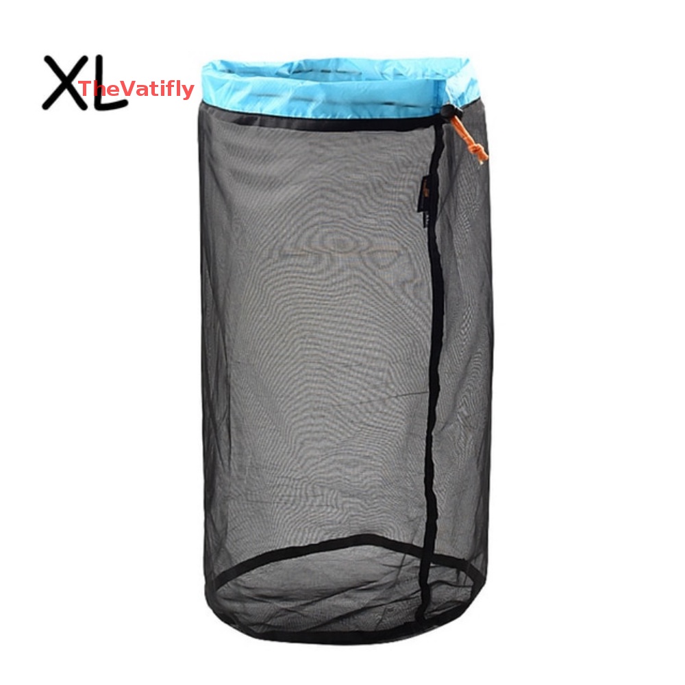 [Thevalifly] Túi Lưới Dây Rút Siêu Nhẹ Đựng Đồ Du Lịch Cắm Trại Ngoài Trời