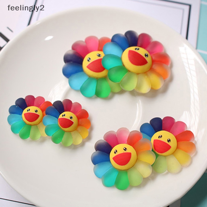 [Hàng Có Sẵn] Kẹp Tóc Hoa Hướng Dương Bằng Acrylic Trang Trí Thủ Công Cho Bé (F)