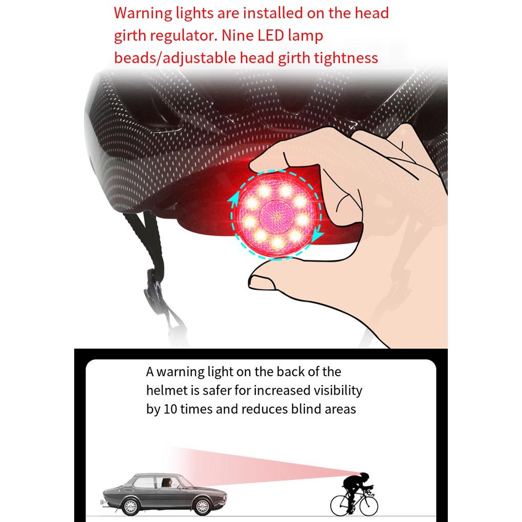 Mũ Bảo Hiểm Có Đèn Cảnh Báo An Toàn Cho Người Lớn Và Trẻ Em
