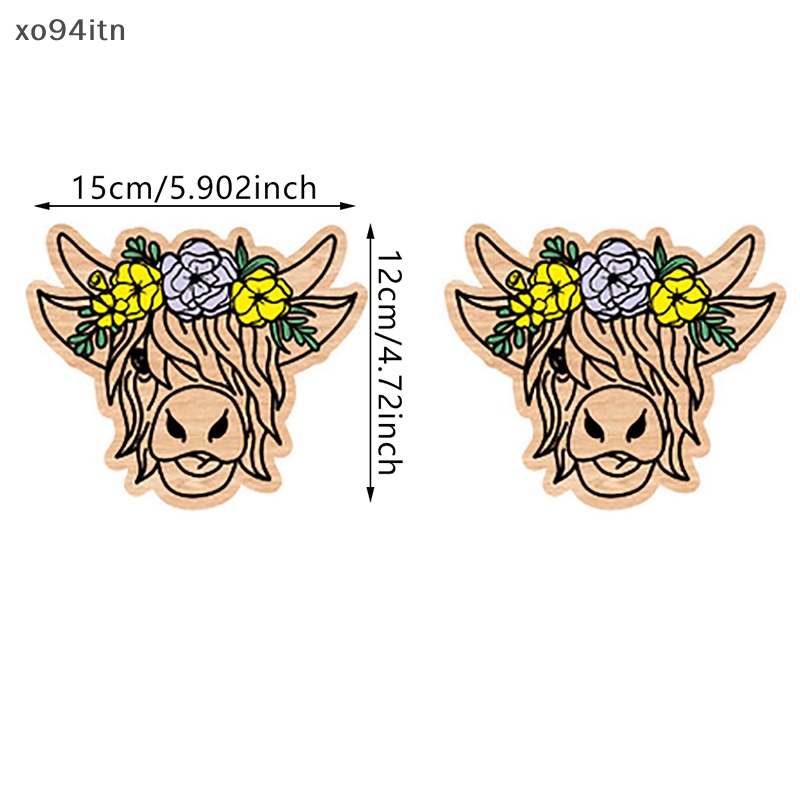 1 Đôi Bông Tai Hình Bò Nông Trại Đồng Quê