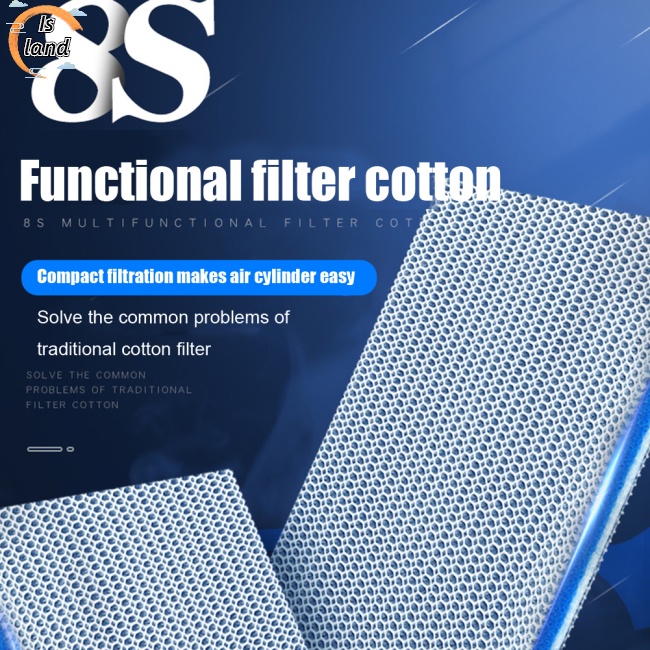 Tấm Lọc Cotton 6d 8s Lọc Nước Sinh Học Thiết Kế Lỗ Tổ Ong Mạnh Mẽ Không Keo Cho Bể Cá