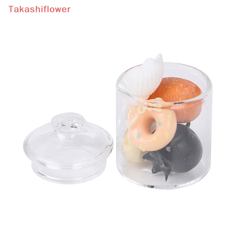 (Takashiflower) Lọ Thủy Tinh borosilicate mini Đựng Kẹo Trang Trí Nhà Búp Bê