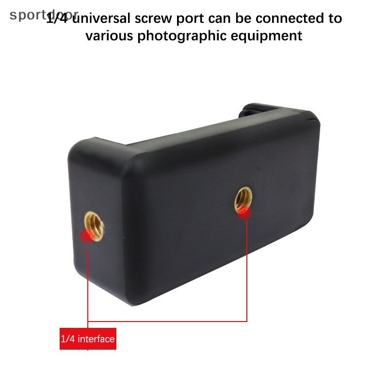 Adapter Kẹp Điện Thoại Hai Lỗ Thông Dụng Cho Gậy Ba Chân Hỗ Trợ Livestream