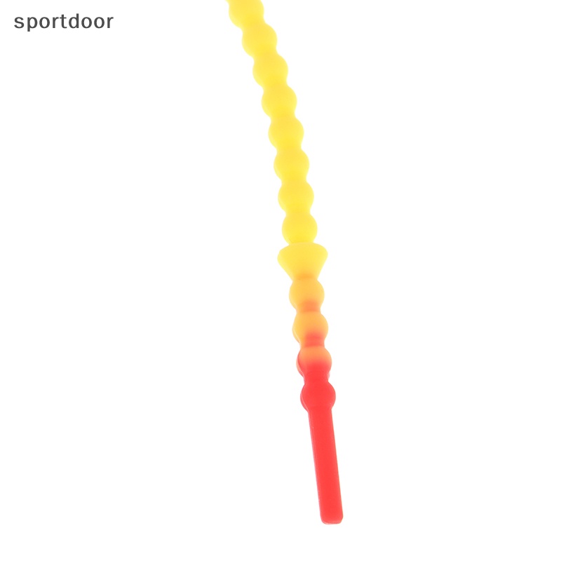 Bộ 5 Dây Buộc Cáp Tự Khóa DIY Bằng Silicone Màu Kẹo 21cm