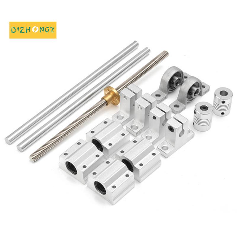 Set 15 Phụ Kiện Trục Thanh Trượt Cnc Bằng Nhôm 200Mm