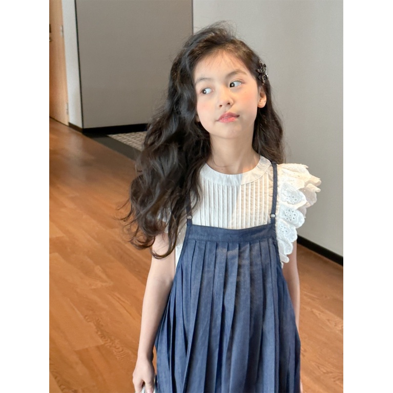 Áo Sơ Mi Trắng Phong Cách Thời Trang Mới 2023 Cho Bé Gái