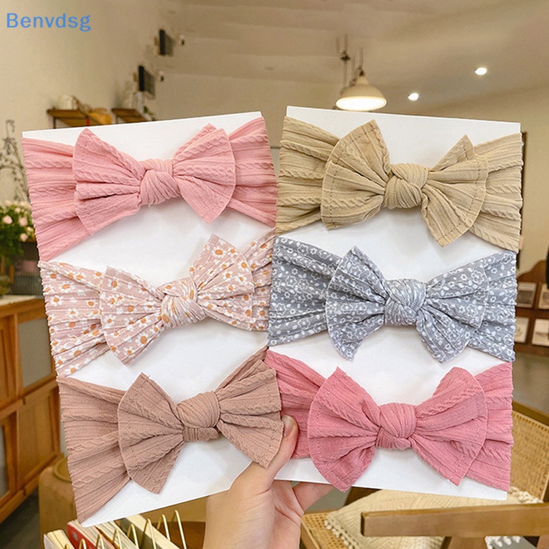 Set 3 Băng Đô Đan Len Co Giãn Cho Bé Gái