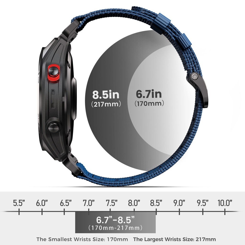 Dây Đeo Nylon 22mm 26mm Thoáng Khí Thay Thế Cho Garmin Fenix 7 7X 6 6X Pro 5 5X Plus 3 3HR 2 Forerunner 965 955 945 935
