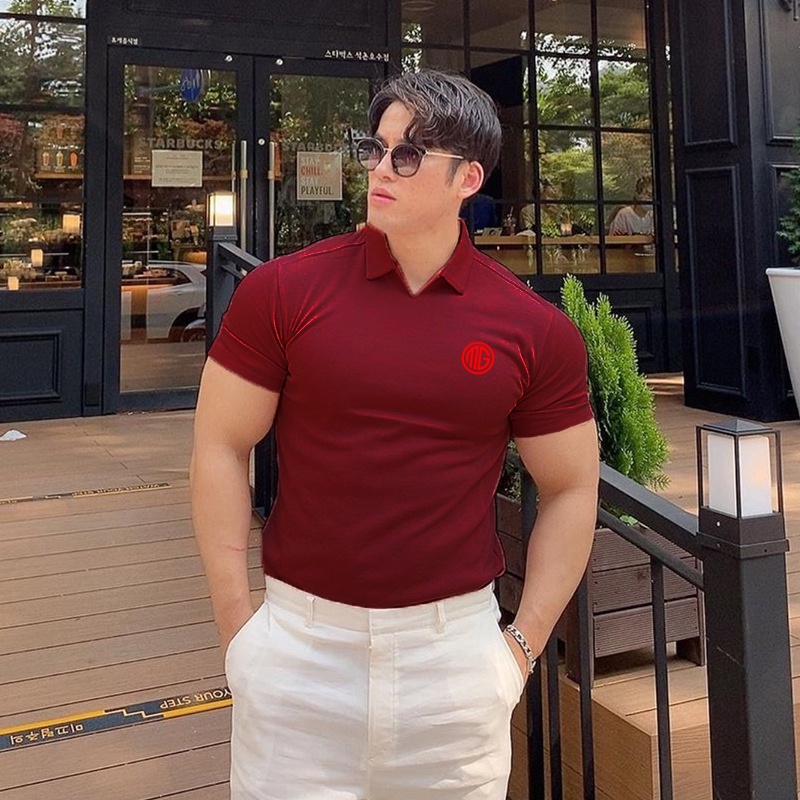 Áo Thun Polo Cotton Tay Ngắn Thấm Hút Mồ Hôi Thoáng Khí Thời Trang Mùa Hè Cho Nam