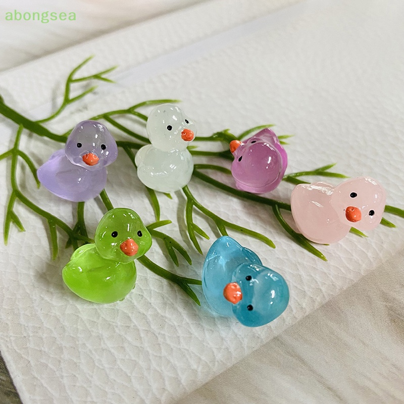 Bộ 5 Kẹp Tóc Nhựa Hình Chú Vịt Dạ Quang Xinh Xắn