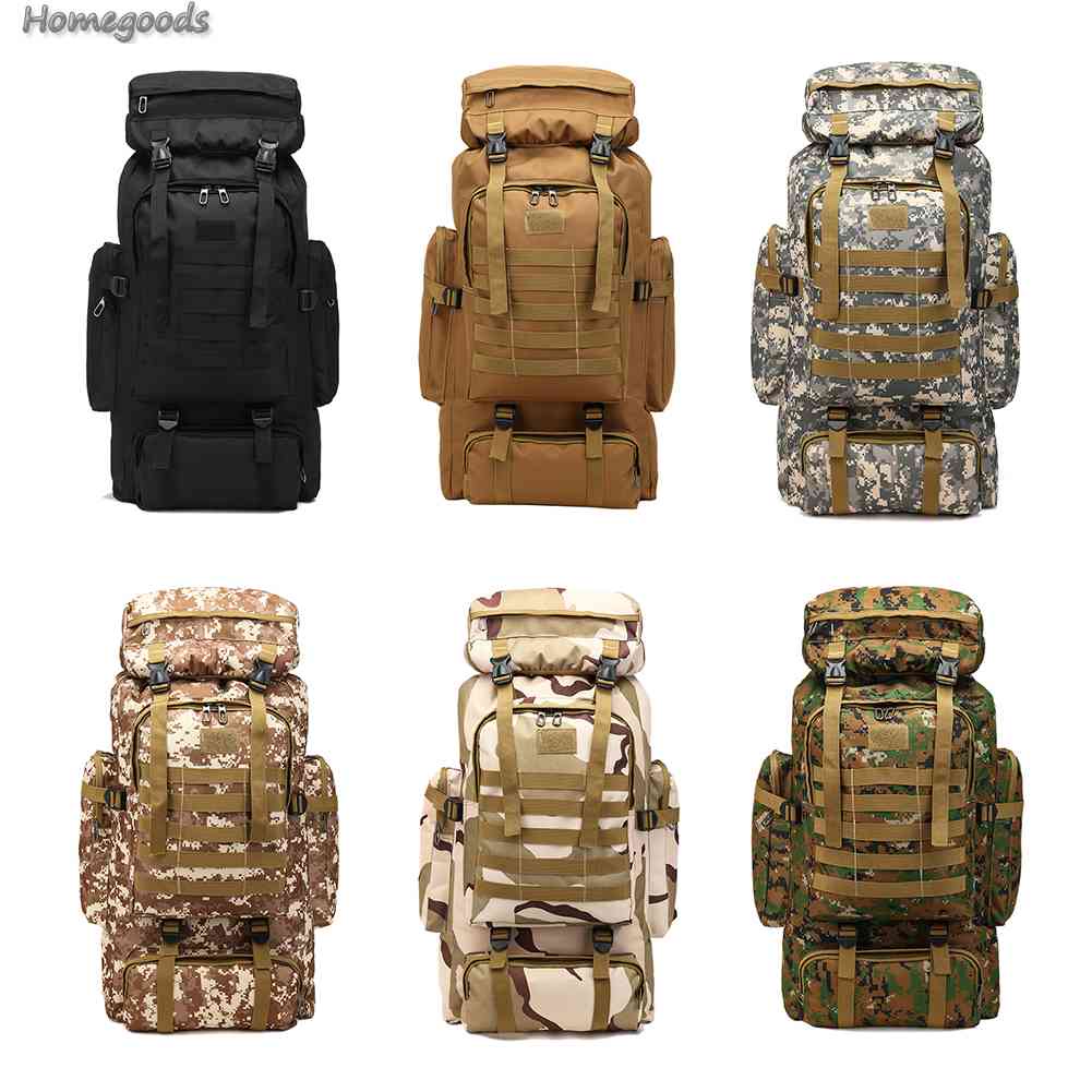 Ba Lô Molle Chống Thấm Nước 80L Tiện Lợi Cho Dã Ngoại