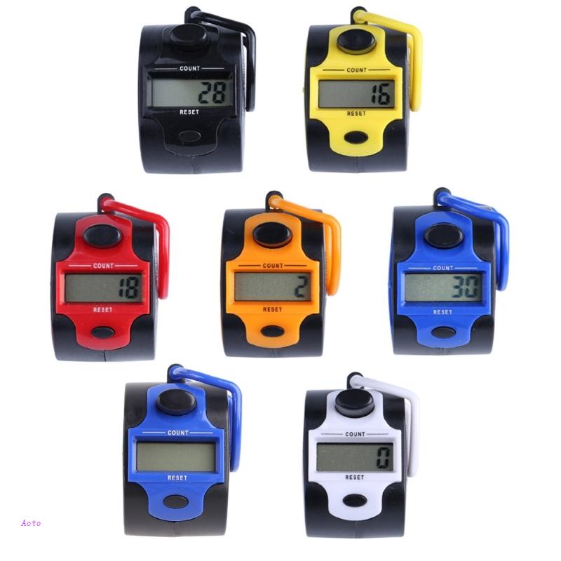 Aoto Máy Đếm Cầm Tay Chơi Golf Điện Tử Màn Hình LED Siêu Nhẹ Cho Lap Sport