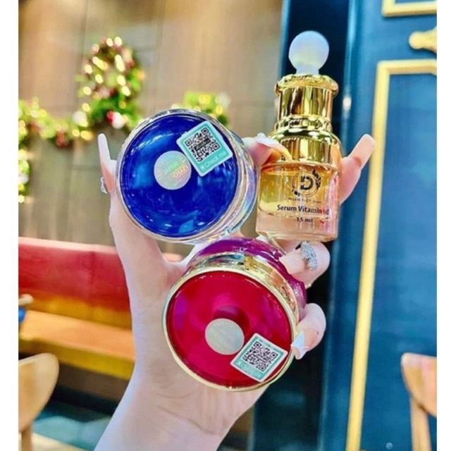Combo 2 Kem Face Meiduzi Nhật và serum bộ dưỡng trắng ngày và đêm xoá mờ nám tàn nhang cực hiệu quả