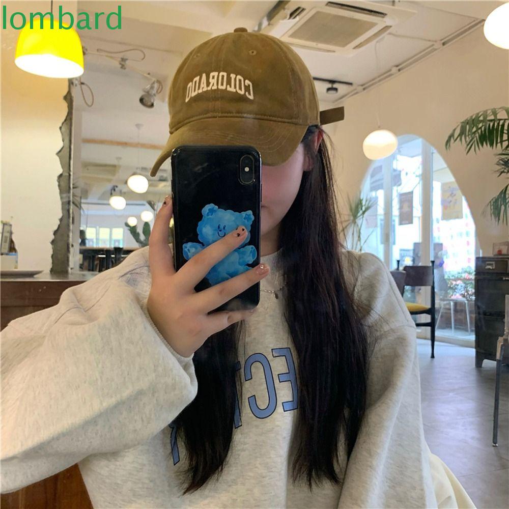 Mũ Lưỡi Trai Cotton Thêu Chữ Phong Cách Hàn Quốc Thời Trang Cho Nữ