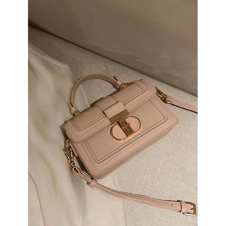 Túi Xách Da Đeo Vai Hình Vuông Cỡ Nhỏ Phong Cách Âu Mỹ Thời Trang Cho Nữ