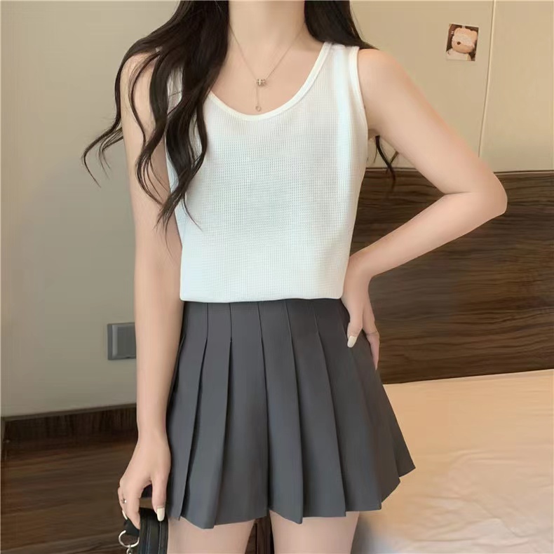 Áo SUXI không tay dáng rộng đơn giản thời trang mùa hè cho nữ