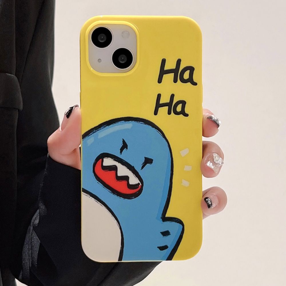Ốp Điện Thoại TPU Mềm Chống Sốc In Hình Cá Mập Vui Nhộn Cho IPhone 11 14 13 12 Pro Max XR X 7 8 Plus