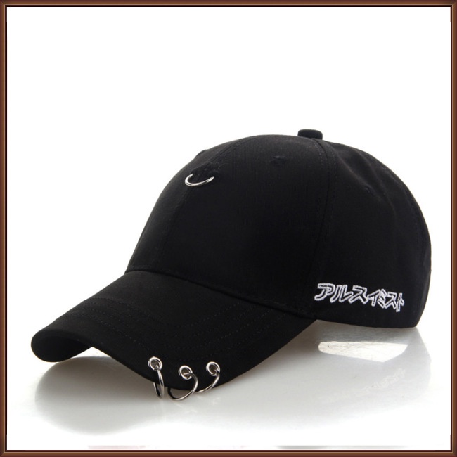 Mũ Lưỡi Trai Chống Nắng Phối Khoen Sắt Thời Trang Xuân Hè Cho Nam Và Nữ