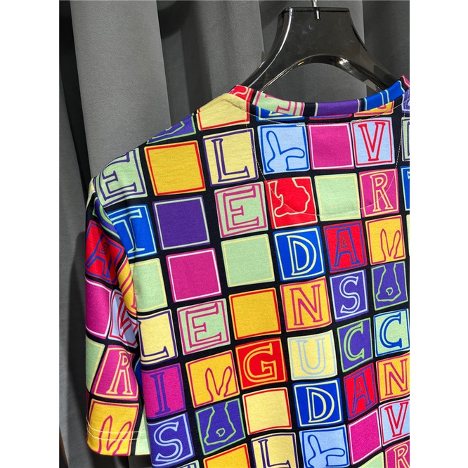 Áo Thun Nam Ngắn Tay Cổ Tròn In Chữ logo Gucc1 Size M-4XL