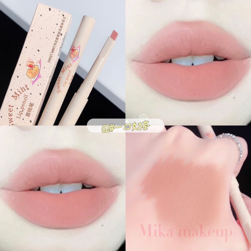 Sweetmint Bút kẻ môi phác họa hình môi tạo hình môi đô đô môi bền bỉ không thấm nước