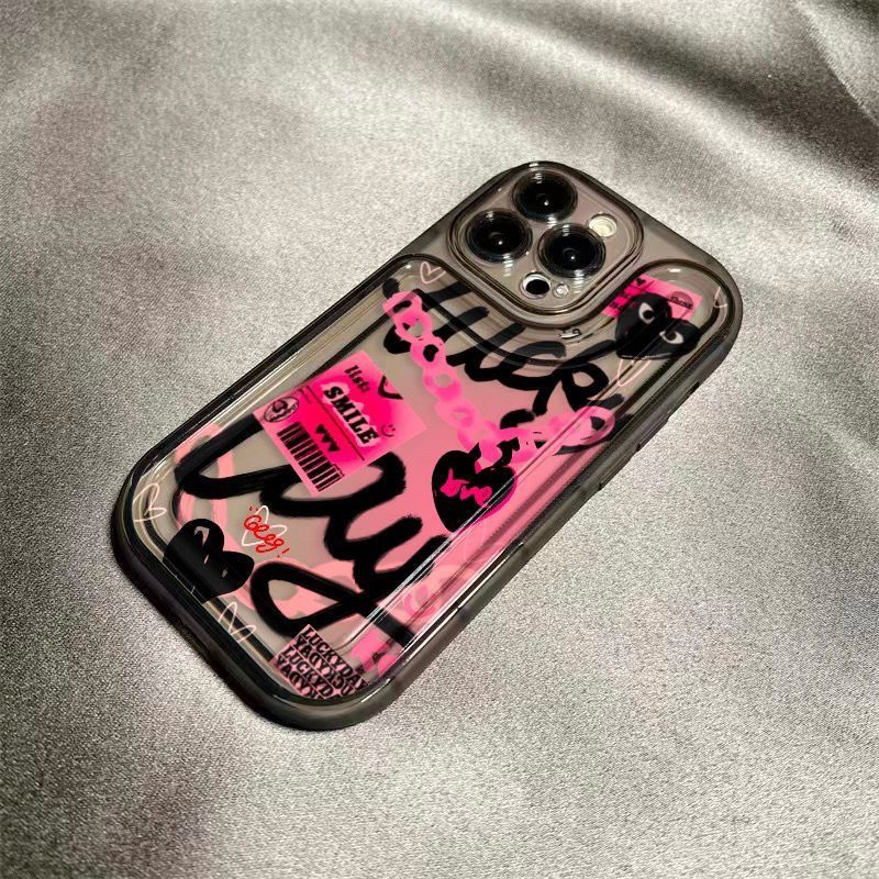 ✅Ốp Điện Thoại Mềm Hình Graffiti 11 Trái Tim / Cô Gái Ngọt Ngào NT1A Cho iPhone13promax 12 14