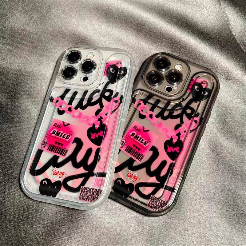 ✅Ốp Điện Thoại Mềm Hình Graffiti 11 Trái Tim / Cô Gái Ngọt Ngào NT1A Cho iPhone13promax 12 14