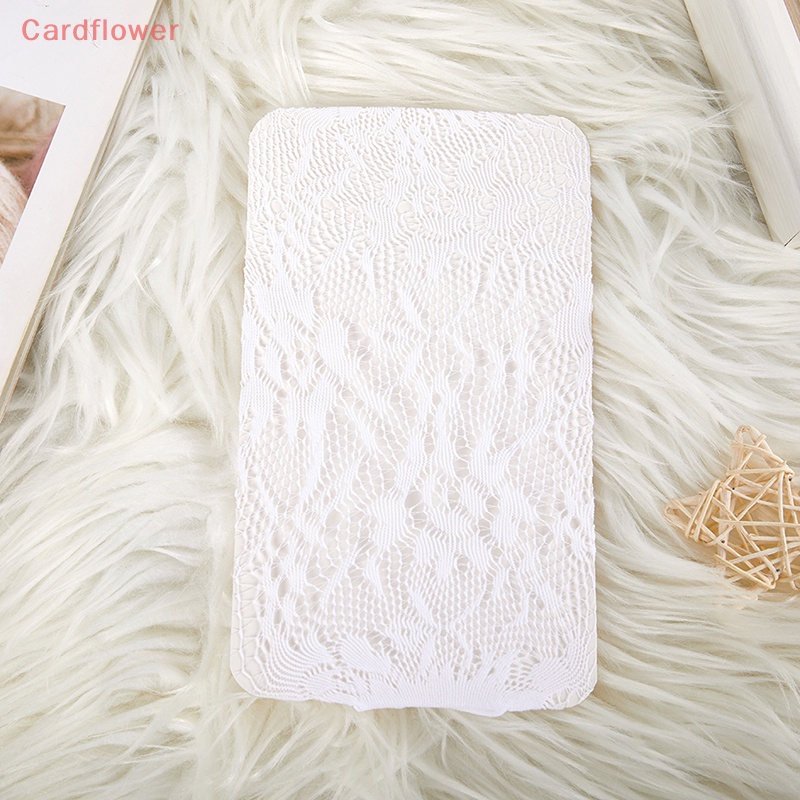 < Cardflower > Vớ Lưới Dài Đến Bắp Chân Thoáng Khí Co Giãn Mềm Mại In Họa Tiết Hoa Hình Thoi Rỗng Thời Trang JK Thoáng Khí