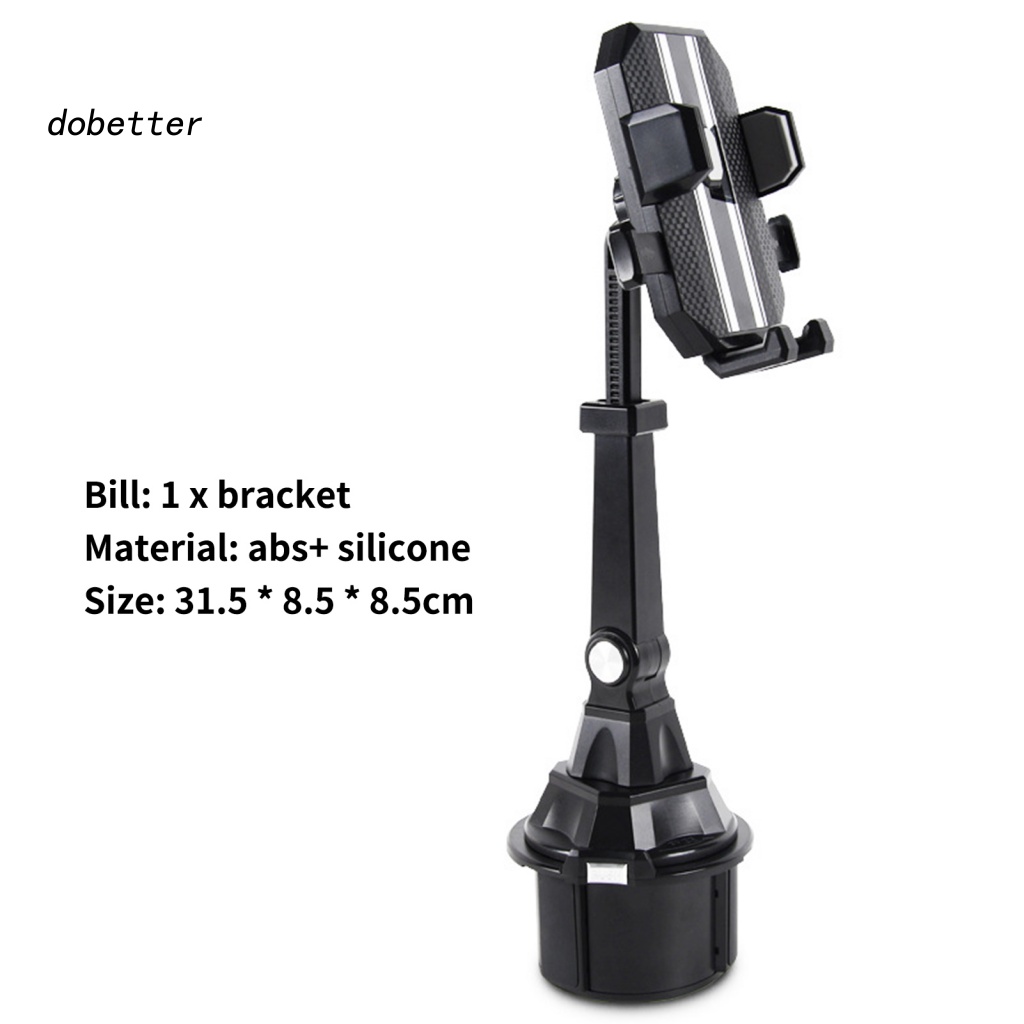 < Dobetter > Giá Đỡ Điện Thoại / Cốc Điều Chỉnh Chiều Cao Xoay Tự Động Không Lắc Định Vị Thông Dụng Cho Xe Hơi Truc