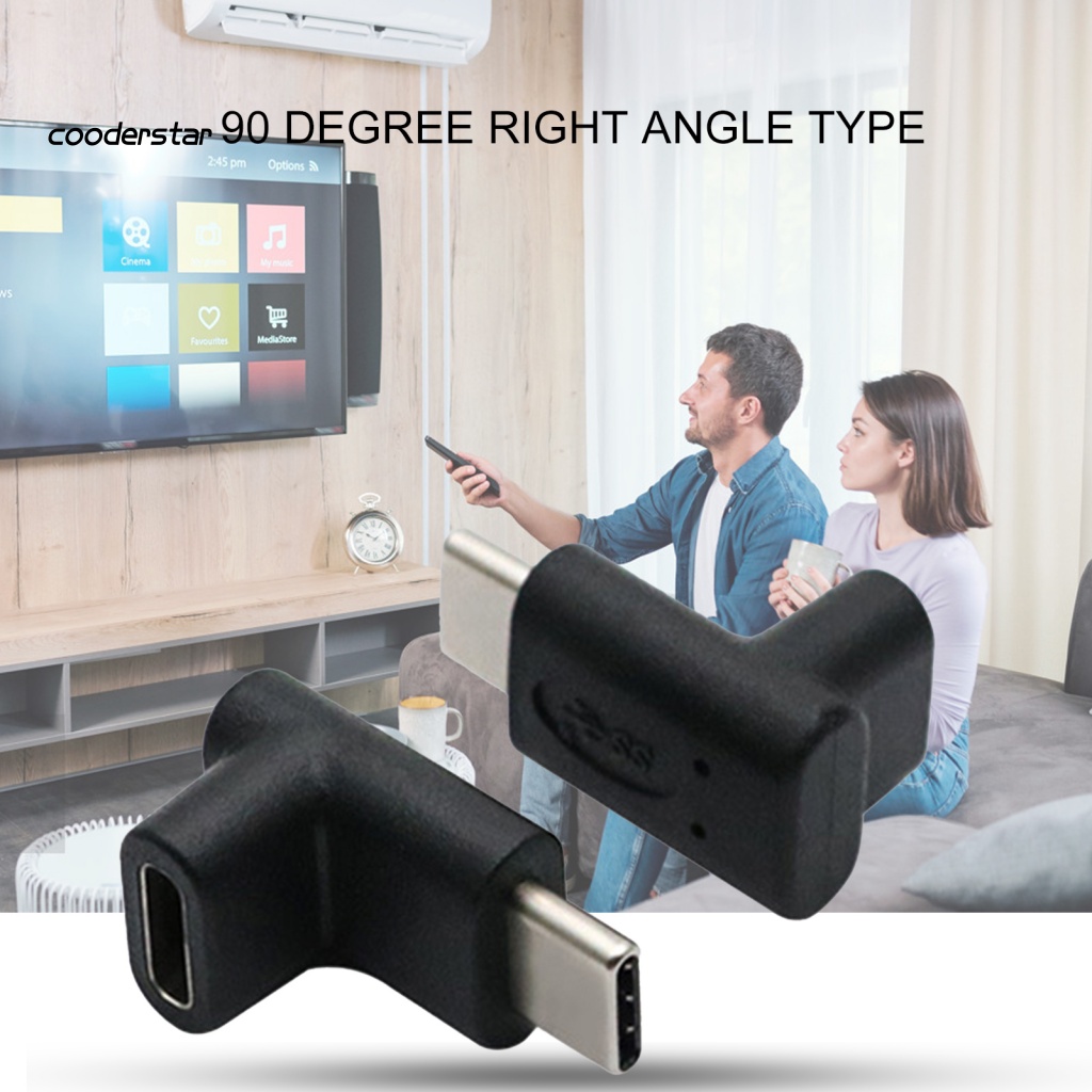 Đầu Chuyển Đổi USB-C Màu Đen Chống Mòn Từ Đầu Cắm Sang Cổng Cắm Type-C