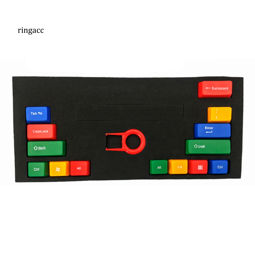 Bộ 14 Nút Bàn Phím Cơ Thay Thế Bằng Nhựa ABS Trong Suốt Nhiều Màu Sắc