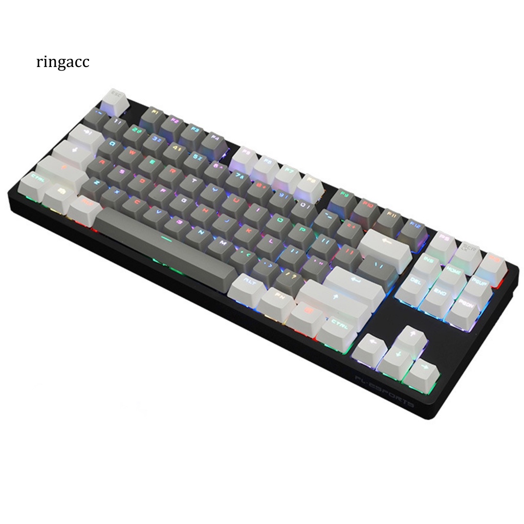Bàn Phím Cơ RGA 87 Phím PBT Có Đèn Nền Màu Sắc Tương Phản Thay Thế Tiện Dụng Cho Máy Tính