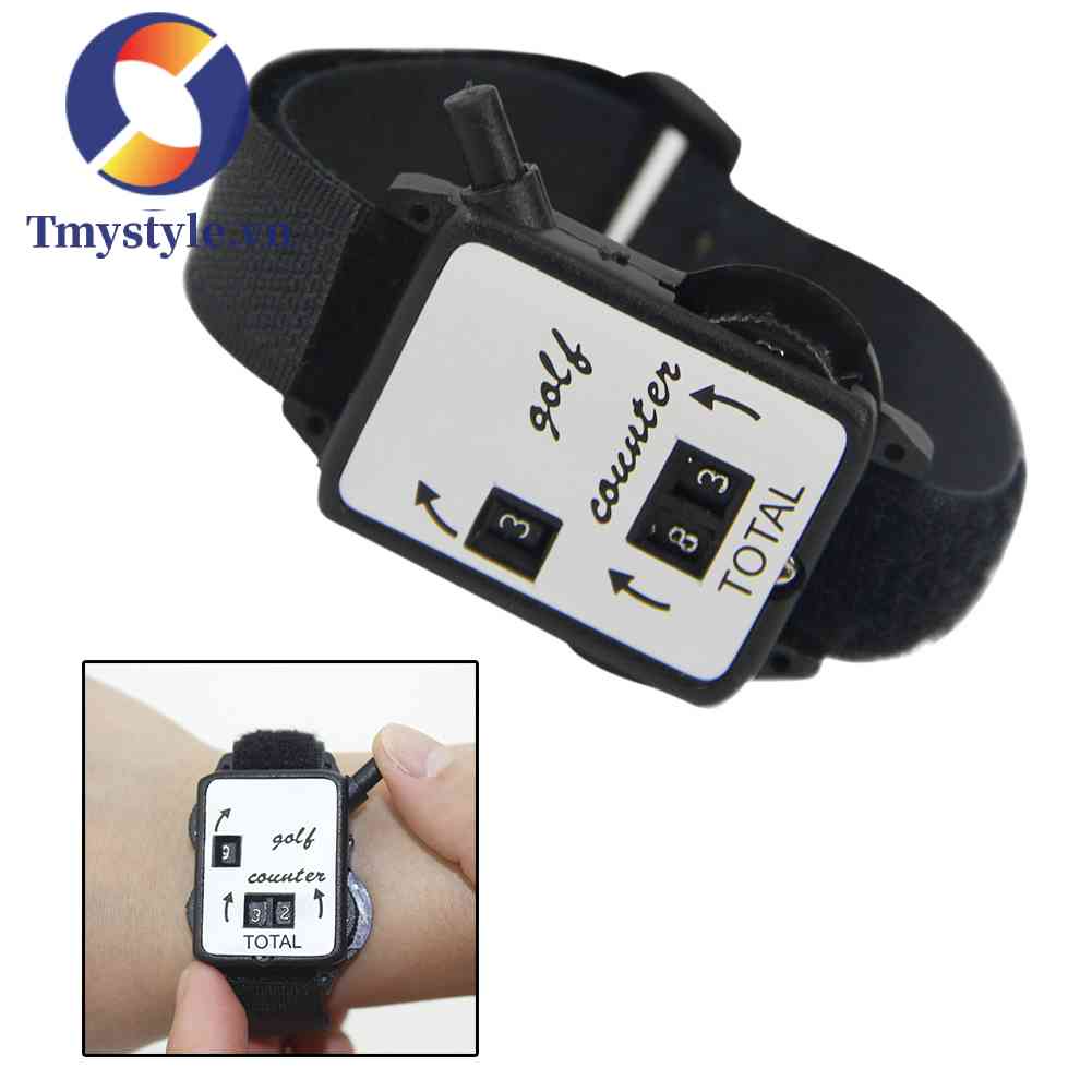 Máy Đếm Điểm Chơi Golf Kèm Dây Đeo Cổ Tay Tiện Dụng