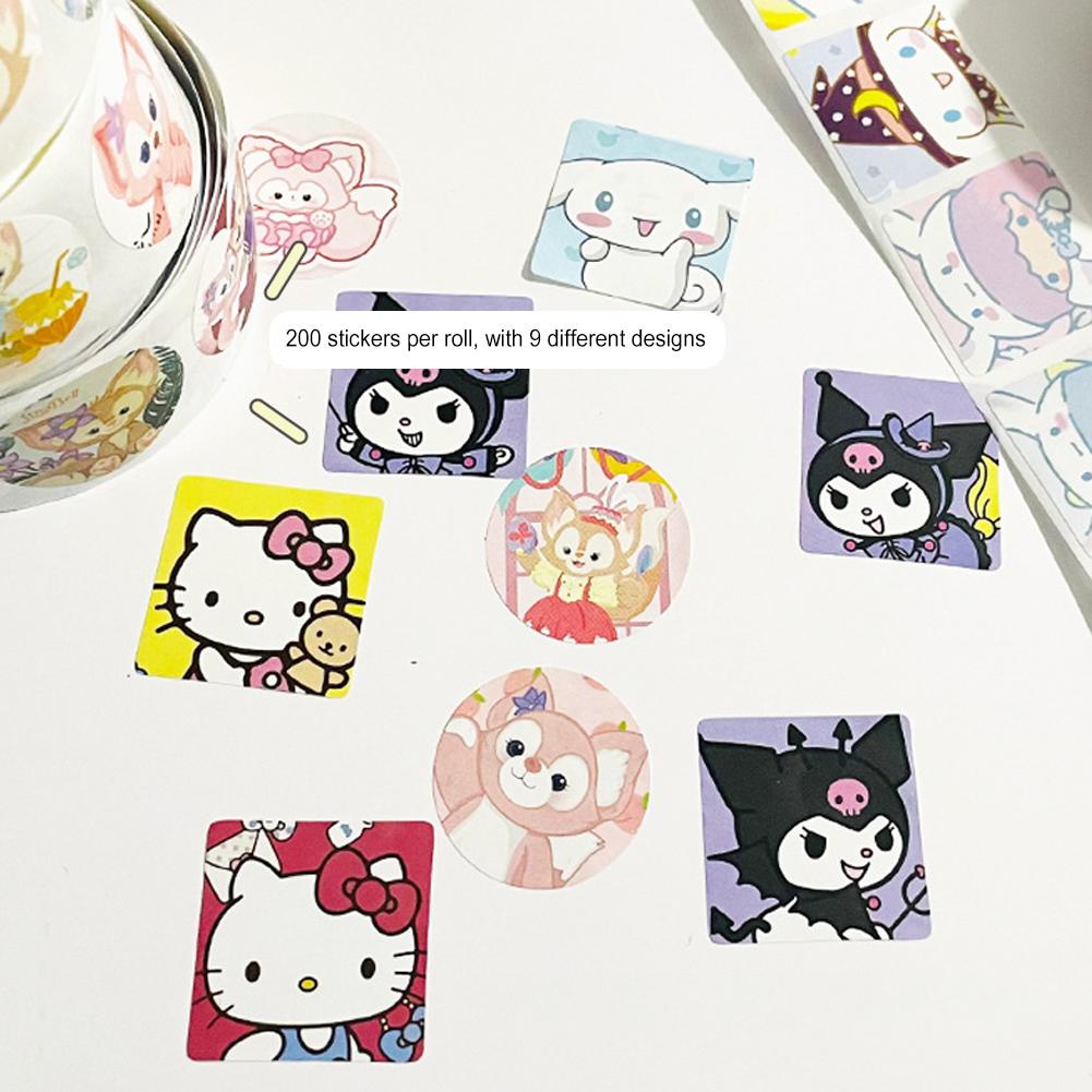 Stella Cuộn Sticker Hoạt Hình Dán Trang Trí Xinh Xắn