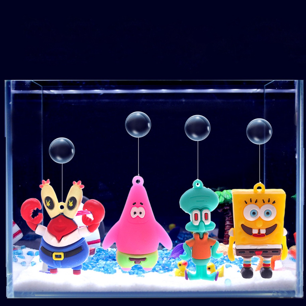 [] Mô Hình Tượng Hoạt Hình Nổi Trên Mặt Nước Không Phai Màu Trang Trí Bể Cá