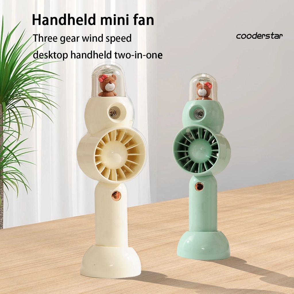 1 Bộ Quạt Làm Mát Cầm Tay 50ML 3 Tốc Độ Gió USB Ít Ồn Có Thể Tháo Rời 2 Trong 1