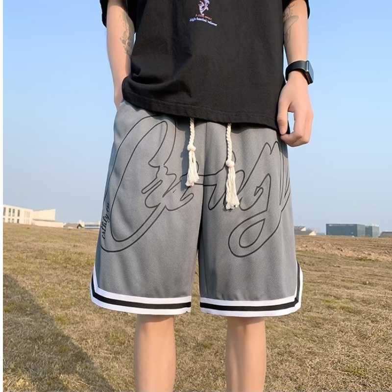 Quần ngắn ống rộng In Họa Tiết Thời Trang Mùa Hè Dành Cho Nam / Size M-5XL