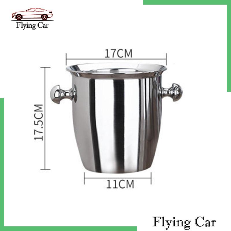 Xô Đựng Đá Bằng Thép Không Gỉ Lzdjfmy2 Di Động Tiện Dụng Cho Tiệc Nướng